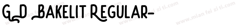 GD Bakelit Regular字体转换